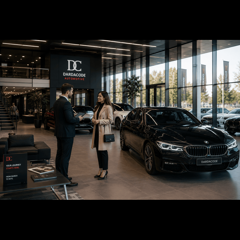Premium automotive customer journey concept